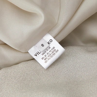 Pre-owned Vilshenko Silk Mid-length Dress In Silver