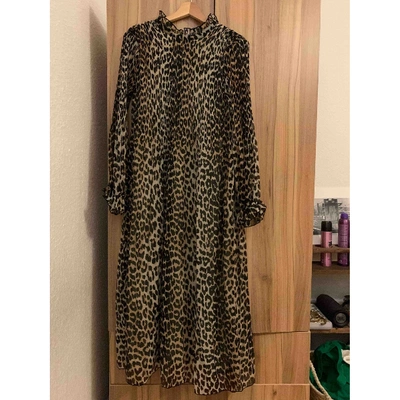 Pre-owned Ganni Fall Winter 2019 Brown Dress