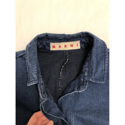 Pre-owned Marni Blue Denim - Jeans Top