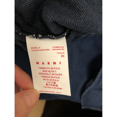Pre-owned Marni Blue Denim - Jeans Top
