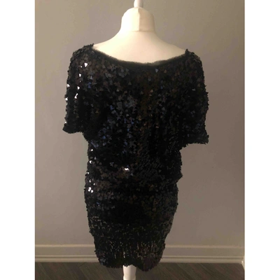 Pre-owned Plein Sud Glitter Mid-length Dress In Black
