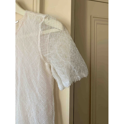 Pre-owned Adam Lippes Silk Top In White