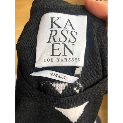Pre-owned Zoe Karssen Jersey Top In Black