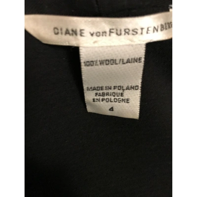 DIANE VON FURSTENBERG Pre-owned Wool Mid-length Dress In Black