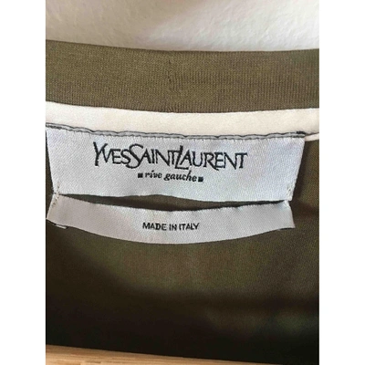 Pre-owned Saint Laurent Khaki Cotton Top