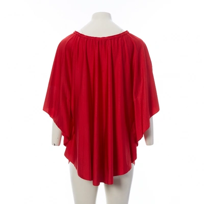 Pre-owned Balenciaga Red Synthetic Top
