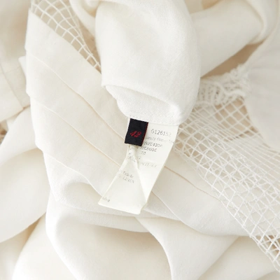 Pre-owned Rochas White Linen Dress
