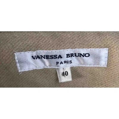 Pre-owned Vanessa Bruno Wool Coat In Beige