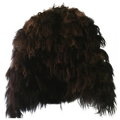 Pre-owned Fendi Brown Fur Coat