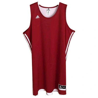 Pre-owned Adidas Originals Red Polyester Dresses