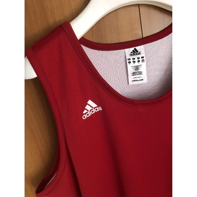 Pre-owned Adidas Originals Red Polyester Dresses