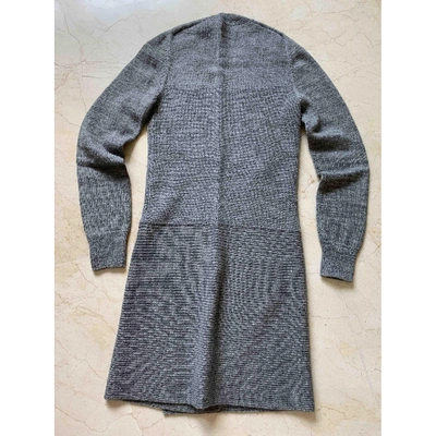 Pre-owned Isabel Marant Étoile Wool Mini Dress In Grey