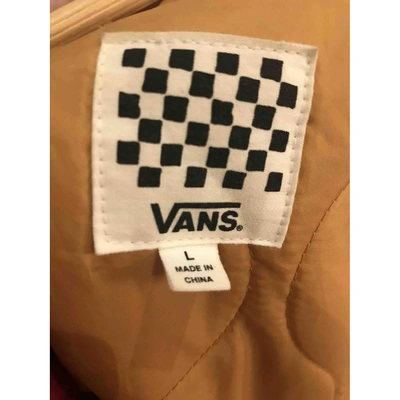 Pre-owned Vans Coat In Burgundy