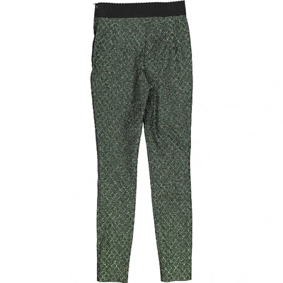 Pre-owned Dolce & Gabbana Slim Pants In Green