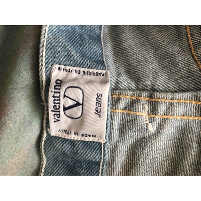 Pre-owned Valentino Denim - Jeans Shorts In Blue