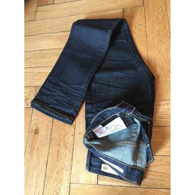 Pre-owned Ag Slim Jeans In Blue