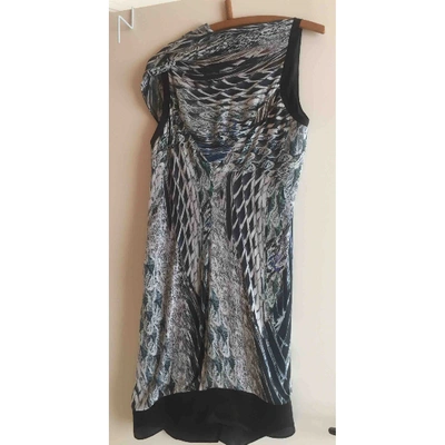 Pre-owned Helmut Lang Silk Mid-length Dress In Blue