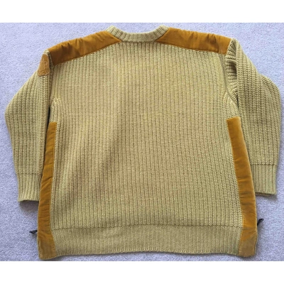 Pre-owned Moncler Genius Moncler N°2 1952 + Valextra Wool Jumper In Yellow