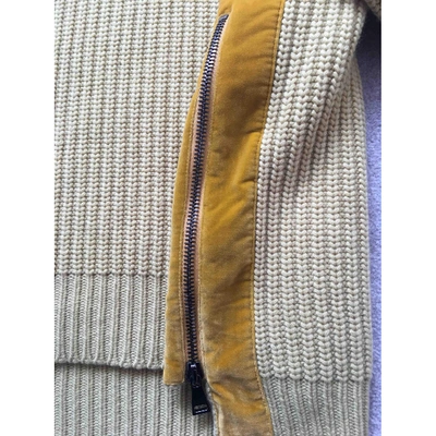 Pre-owned Moncler Genius Moncler N°2 1952 + Valextra Wool Jumper In Yellow