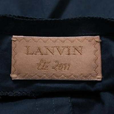 Pre-owned Lanvin Blue Cotton Top