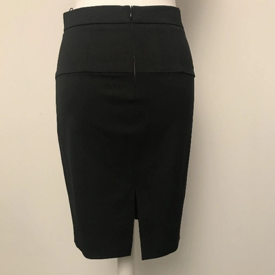 Pre-owned Pinko Wool Skirt Suit In Black