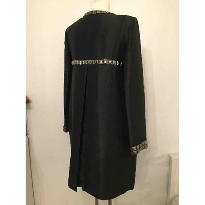 Pre-owned Burberry Coat In Black