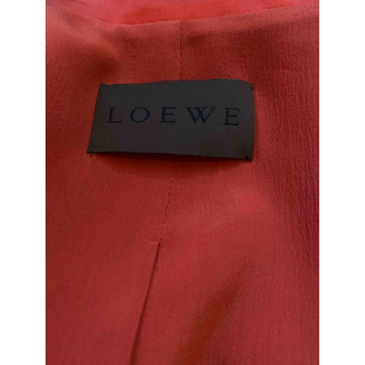Pre-owned Loewe Suit Jacket In Orange