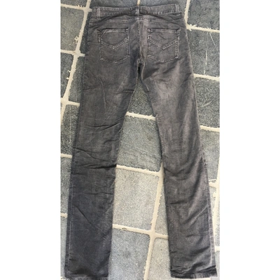 Pre-owned Zadig & Voltaire Velvet Trousers In Grey