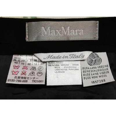 Pre-owned Max Mara Wool Skirt Suit In Blue