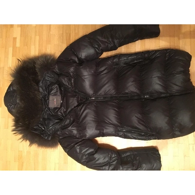 Pre-owned Duvetica Black Raccoon Coat