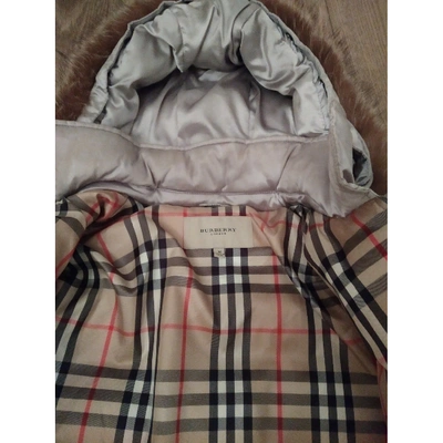 Pre-owned Burberry Silver Jacket