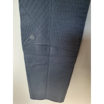Pre-owned Lululemon Grey Trousers