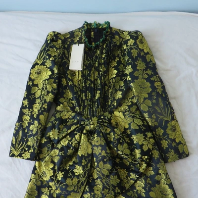 Pre-owned Gucci Gold Cotton Dress