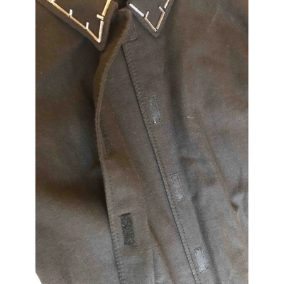 Pre-owned Prada Linen Short Vest In Black