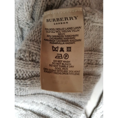 Pre-owned Burberry Wool Jumper In Grey