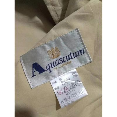 Pre-owned Aquascutum Brown Cotton Jacket