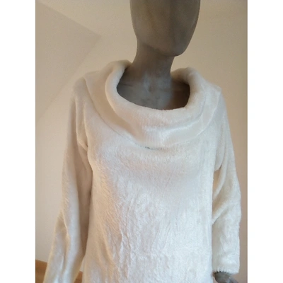 Pre-owned Alaïa Linen Jumper In White