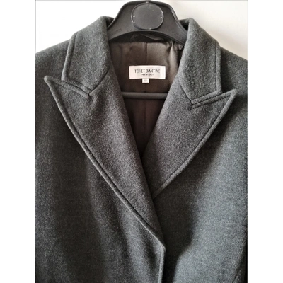 Pre-owned Ter Et Bantine Wool Coat In Anthracite