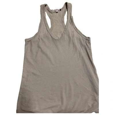 Pre-owned James Perse Vest In Grey