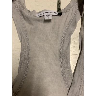 Pre-owned James Perse Vest In Grey