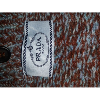 PRADA Pre-owned Wool Cardigan In Multicolour