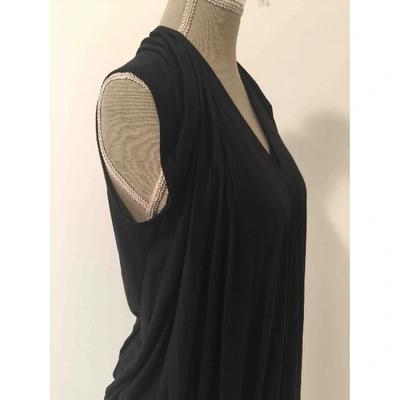 Pre-owned Rick Owens Maxi Dress In Black