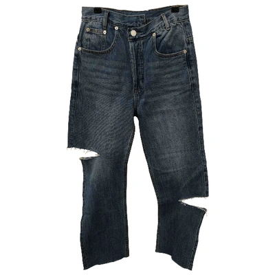 Pre-owned Monse Blue Cotton Jeans