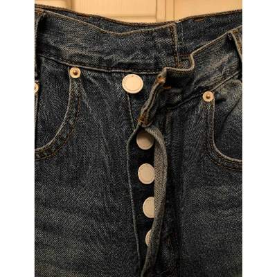 Pre-owned Monse Blue Cotton Jeans