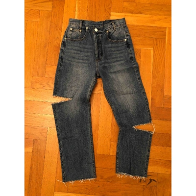 Pre-owned Monse Blue Cotton Jeans