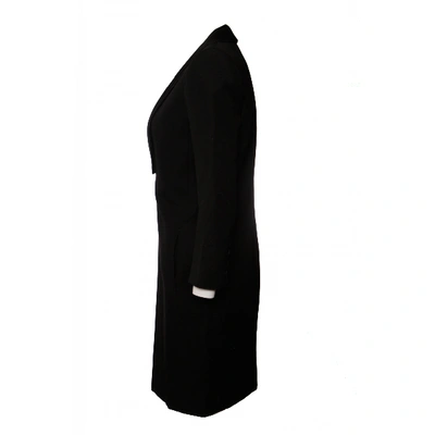 Pre-owned Lanvin Wool Mid-length Dress In Black