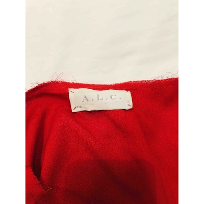 Pre-owned A.l.c Mid-length Dress In Red