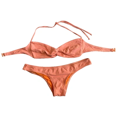 Pre-owned Laura Urbinati Two-piece Swimsuit In Orange