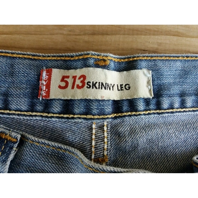 Pre-owned Levi's Slim Pants In Blue