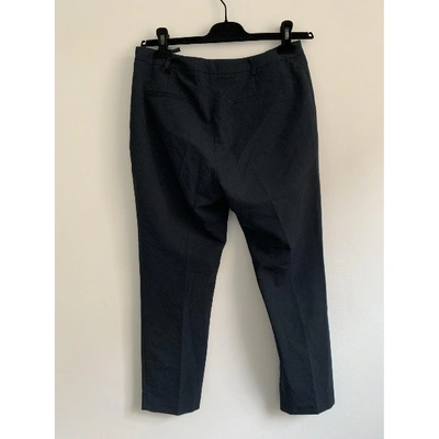 Pre-owned Topshop Tophop  Navy Trousers